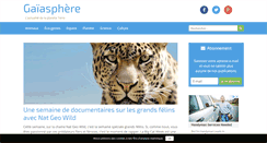 Desktop Screenshot of gaiasphere.fr